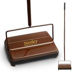 STANLEY HOME PRODUCTS Electrostatic Carpet & Floor Sweeper - Heavy Duty Lightweight Floor Cleaner - Suitable for Smooth Floors and Low Pile Rugs & Carpeting No Electricity Needed