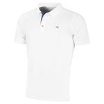 Calvin Klein Mens Campus Camo Golf Polo Shirt - White/Navy Camo - XL