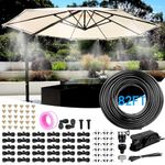 Misters for Outside Patio, Outdoor Misting Cooling System for Patio, Water Mister Outdoor, Outdoor Mister System for Garden Trampoline Greenhouse