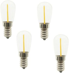 E14 LED Fridge Light Bulb, 1W E14 SES Fridge LED Light Bulbs Salt Lamp Bulbs Equivalent to 6W Halogen Lamp for Microwave/Fridge/Oven/Sewing/Freezers Bulb Cold White 6000K