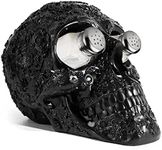 Skull Salt & Pepper Shaker Set, Decorations Kitchen Spice Holder, Evil Human Medieval Polyresin Skull Salt & Pepper Holder, Day of the Dead Home Kitchen Organizer Decor Gifts for Her and Him