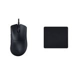 Razer DeathAdder V3 Wired Gaming Mouse + Razer Gigantus v2 Cloth Gaming Mouse Pad (Large)