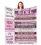 Parcae Gifts for Girlfriend, Birthday Gifts for Girlfriend, Girlfriend Birthday Presents, I Love You Gifts for Her, for Girlfriend, Romantic Gifts for Her, Love Gifts, Love Blanket 150X130CM