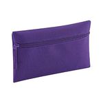 Quadra Classic Zip Up Pencil Case (One Size) (Purple)