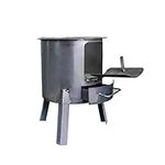 Firewood Stove, Coal/Wood Stove, Cooking Cast Iron Stove, Mobile Indoor Outdoor Camping Heater,25CM