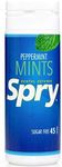 Spry Xylitol Peppermint Mints Sugar Free Candy - Breath Mints That Promote Oral Health, Dry Mouth Mints That Increase Saliva Production, Stop Bad Breath, 45 Count (Pack of 1)