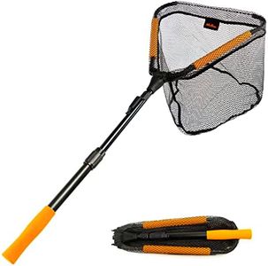 MoiShow Floating Fishing Net - Fishing Landing Net Foldable Fishing Net for Freshwater or Saltwater - Folding Fishing Net and Fly Fishing net