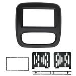 KAOLALI Double Din Fascia Car Radio DVD Panel Frame Compatible with Renault Trafic For Opel Vivaro 2015+ 2Din Audio Stereo Cover Dashboard Panel Kit