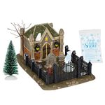 Department 56 Plastic 6000601 Dicken's Village Christmas Carol Cemetery Lit Scene and Accessories Set, 9.75 Inch, Multicolor