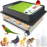Okköbi OBI-36 Egg Incubator for Hatching Chickens, Ducks & Other Birds + 36 Eggs + Humidity Display + Temperature Control + Automatic Egg Turner + Integrated Egg Candler + 5 YEAR ASSURANCE