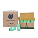 Hachi Wilson (a Canadian company) 100% Certified Compostable Dog Poop Bags, Dog Waste Bags - 8 Rolls (120 count), Biodegradable/Compostable Poop Bags - Durable, Guaranteed Leak proof Dog Poop Bags