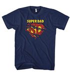 Men's T-Shirt Super Dad Dad The Superman - Blue - X-Large