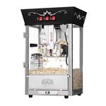 6092 Great Northern Popcorn Black Antique Style Popcorn Popper Machine, 8 Ounce