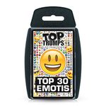 Top Trumps Emotis Specials Card Game, play with the top 30 Emotis including heart eyes, wink face, sunglasses and poop, educational gift and toy for boys and girls Aged 6 plus