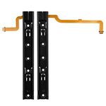 Avericht Replacement Left Slider Rail with Ribbon Cable for Nintendo Switch Console, Metal Slider Bracket Replacement Part. (Left+Right)
