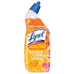 Lysol Toilet Bowl Cleaner Action Gel with Angled Bottle for Cleaning & Disinfecting, Removes Hard Water & Rust Stains, Kills 99.9% of Germs, Mango & Hibiscus Fragrance, 710 mL
