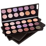 Palladio Ultimate Pro Eyeshadow Makeup Palette with Mirror, 18 High-Pigmented Powder Colors, Matte, Shimmer, Metallic, Satin Finishes, Vegan & Talc-Free Formula, Easy to Blend Long-Lasting Shades, Full-Size Pans - Great for Travel (SHANNON DE LIMA)