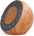 Housbay White Noise Machine with 31 Soothing Sounds, 5W Loud Stereo Sound, Auto-Off Timer, Adjustable Volume, Sleep Sound Machine for Baby, Kid, Adult -Wood Grain