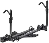 Yakima StageTwo 1.25 Inch Premium 4 Bike Tiered Adjustable Tray Hitch Bike Rack Accommodates 52 Inches Wheelbases with Remote Tilt Lever and SKS Locks