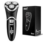 MAX-T Upgraded 3D ProSkin Wet & Dry Men's Electric Shaver, Rechargeable and Cordless Electric Razor with Pop-Up Precision Trimmer, IPX7 Waterproof Rotary Shavers, Gifts for Men, Black