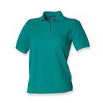 Henbury Ladies Pique Polo Shirt : Color - Jade : Size - 16