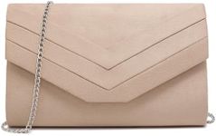 Dasein Women's Evening Bags Formal Party Clutches Wedding Purses Cocktail Prom Handbags (2-Nude)