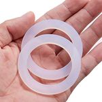 LitOrange 8 PCS Replacement Spare Food Grade Silicone (Better Than Rubber) Gasket Seal Ring For Aluminium Stovetop Coffee Maker Pots 2 Cups