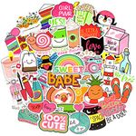 QTL Cute Girl Stickers for Water Bottles Stickers for Kids VSCO Stickers for Hydroflask Stickers Waterproof Girls Laptop Stickers for Kids Teens Girls 50Pcs