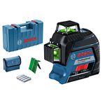 Bosch Professional Laser Level GLL 3-80 G (green laser, interior, working range: 30m, 4x battery, AA, in carrying case)