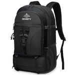 SEMSTY Hiking Backpack, 40L+10L Expandable Travel Backpack Flight Approved, Camping, Travel Backpack For Men and Women