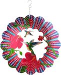 MORADIYA FRESH (LABEL) Garden Wind Spinners,3D Hummingbird Craft Room Decor,Kinetic Spinner Outdoor Metal Large Craft Home Ornament Hanging Spinner Indoor/Outdoor Décor Stainless Steel Wind Sculptures