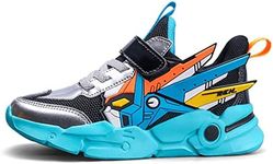 Boys Trainers Kids Running Shoes Child Sneaker Girls Athletic Casual Sports Walking Shoes Fashion Comfortable Lightweight Breathable 2blue