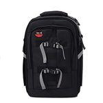 VTS DSLR Camera Waterproof Backpack for Lens Accessories Tripod Monopod Heavy Duty and Video Camera (Black)