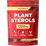 Plant Sterols High Strength 1200mg | 120 Tablets | with Beta-Sitosterol | Vegan and Vegetarian | by Horbaach