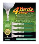 4 Yards More Golf Tee (Extreme Green, 4-Inch)