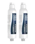AQUACREST RV Inline Water Filter, NSF Certified, Reduces Chlorine, Bad Taste, Odor for RV and Marines, Drinking & Washing Filter, Pack of 2