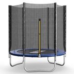 The Fellie Trampoline for Kids 6FT Kids Trampoline with Safety Enclosure Net Indoor Outdoor Trampolines for Toddlers Junior Jumper Trampoline