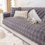 Sofa Slipcover Corner 3/2/1/4 Seater Cover L Shape Couch Velvet Thick Protector Anti-slip Reversible Quilted Slipcovers Washable for Sectional ( Color : #18 , Size 70x18