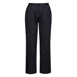 Portwest Unisex Chefs Trousers, Black, S UK