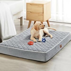 WNPETHOME Orthopedic Giant Dog Beds Large Sized Dog, Waterproof Extra Large Dogs Bed with Removable Washable Cover, Multi-Needle Quilting Dogs Crate Bed