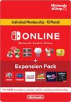 Nintendo Switch Online + Expansion Pack Individual Membership Standard 12 Months - Nintendo Switch [Digital Code]