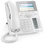 Snom D785 IP Phone, SIP Desk Phone Colour + SmartScreen, 12 SIP Identities, Sensor Hook Switch, Bluetooth, USB, 48 Self-Labeling Keys (12 Physical), White, 00004392