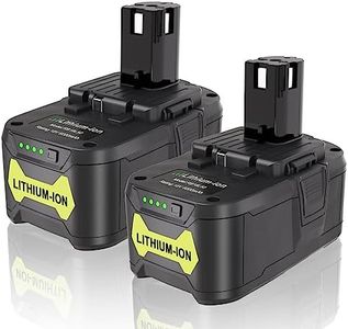 REACELL 2 Packs 18V Battery Replacement for RYOBI 18V Battery PBP005 P197 P189 P108 P191 P190 P102 P103 P104 P105 P107 P122 Compatible for Ryobi 18V Tools, 6.0Ah