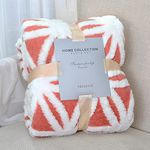 LOMAO Sherpa Fleece Blanket，Versatile Blanket sofa throw for Bed Fluffy Soft Extra Large Throw (Coral, 130 * 160)