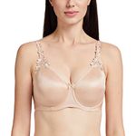 Triumph International Women's Non Padded | Underwired | Minimizer 38D Neutral Beige | Polyester Full-Coverage Bra | Pack of 1