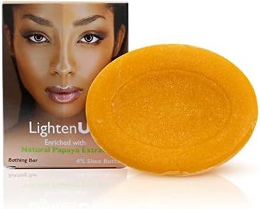 LightenUp Glycerin Bathing Bar Soap With Papaya Extract And 4% Shea Butter 100g