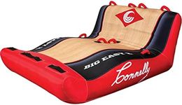 Connelly 67222482 Big Easy 2 Person 80 x 72 Inch Inflatable Pull Behind Boat Water Inner Tube w/ 2 Way Towing Technology and Safety Straps, Red