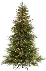 WeRChristmas Pre-lit Traditional Fir Multi-Function Christmas Tree, 350 Chasing Warm LED, Colour, 6 feet/1.8m