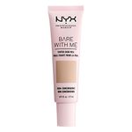 NYX Professional Makeup Bare With Me Tinted Skin Veil, BB Cream, Hydrating Aloe and Cucumber Extract, Skincare Inspired, Light Coverage, True Beige Buff