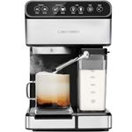 Chefman 6-in-1 Espresso Machine, Powerful 15-Bar Pump, Brew Single or Double Shot, Built-In Milk Froth for Cappuccino & Latte Coffee, XL1.8 Liter Water Reservoir, Dishwasher-Safe Parts,Stainless Steel